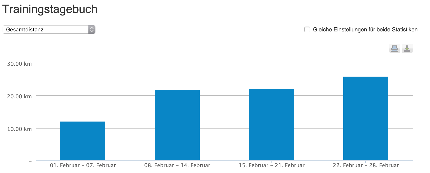 Screenshot runtastic statistik