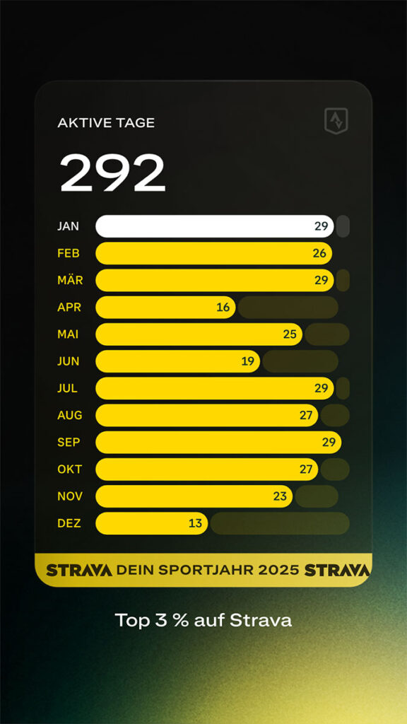 Screenshot Strava Statistik